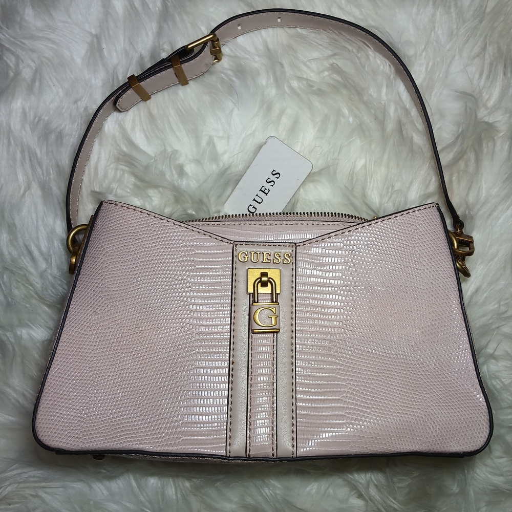 Guess Blush Textured Shoulder Bag